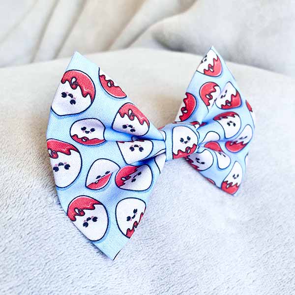 A Chocolate Egg Surprise Dog Bow Tie
