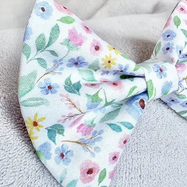 Amber's Watercolour Bloom Floral Dog Bow Tie