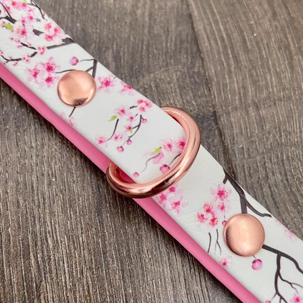 Blooming Blossom Patterned Dog Collar