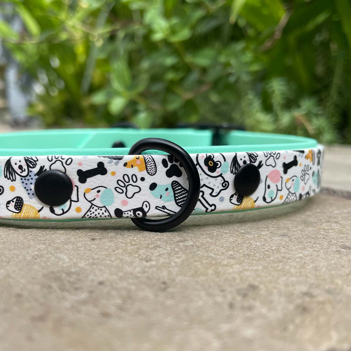 Doodle Dogs Patterned Dog Collar