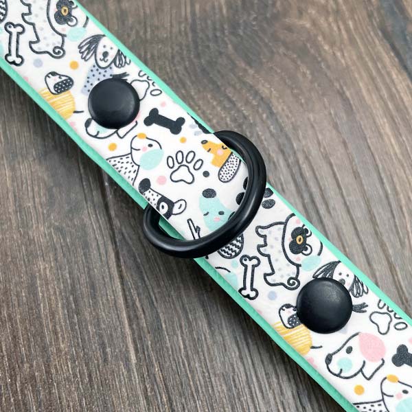 Doodle Dogs Patterned Dog Collar