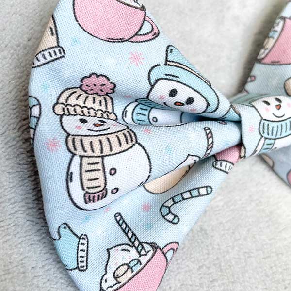 Frosty's Winter Warmers Dog Bow Tie