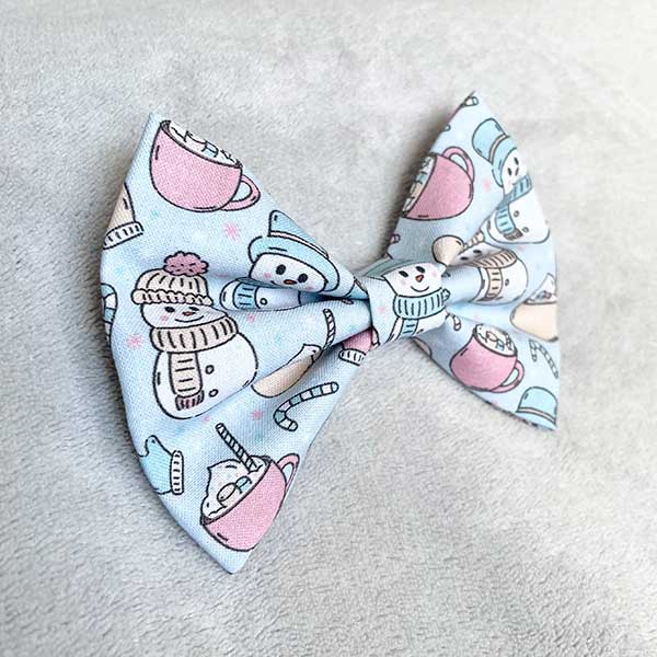 Frosty's Winter Warmers Dog Bow Tie