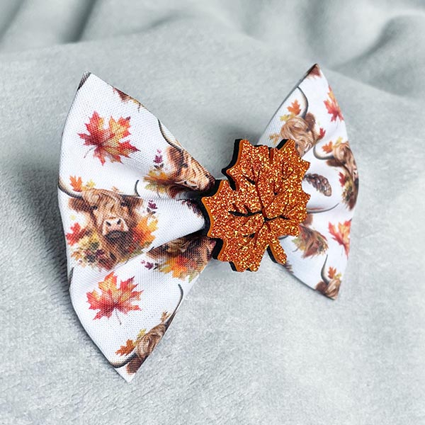Highland Moo Dog Bow Tie