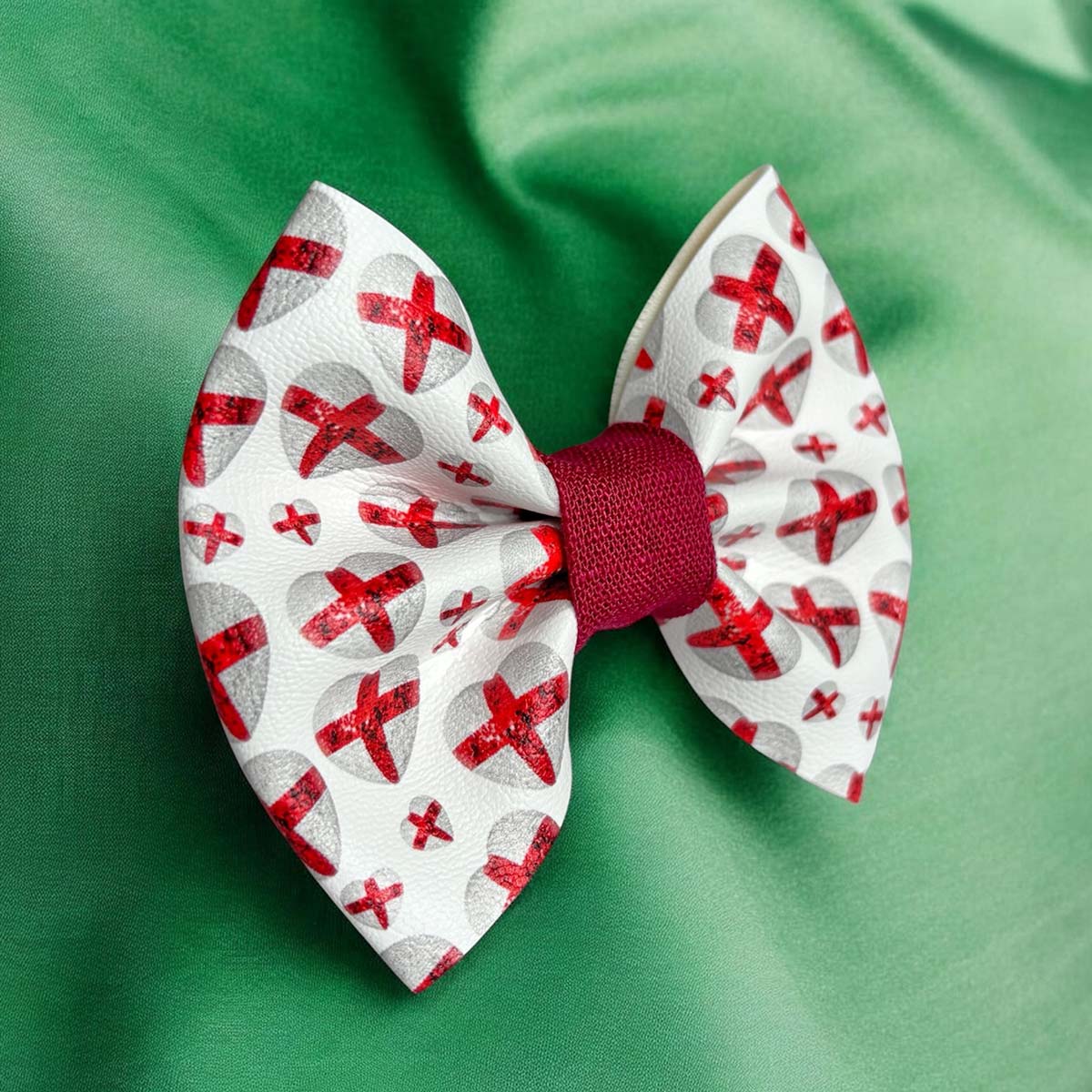 It's Coming Home World Cup Leatherette Dog Bow Tie