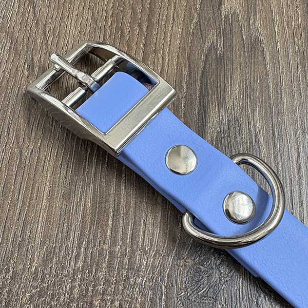Periwinkle Blue Waterproof Dog Collar