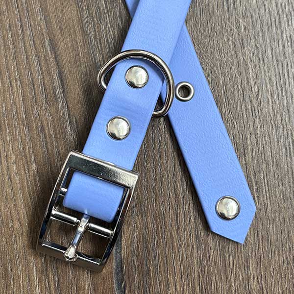 Periwinkle Blue Waterproof Dog Collar