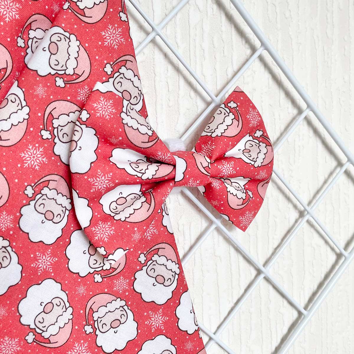 Santa Stop Here Dog Bow Tie