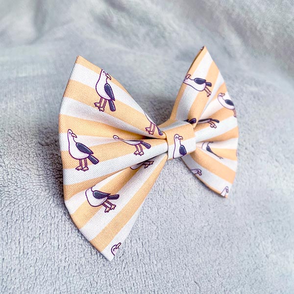 Seagull Surprise Dog Bow Tie