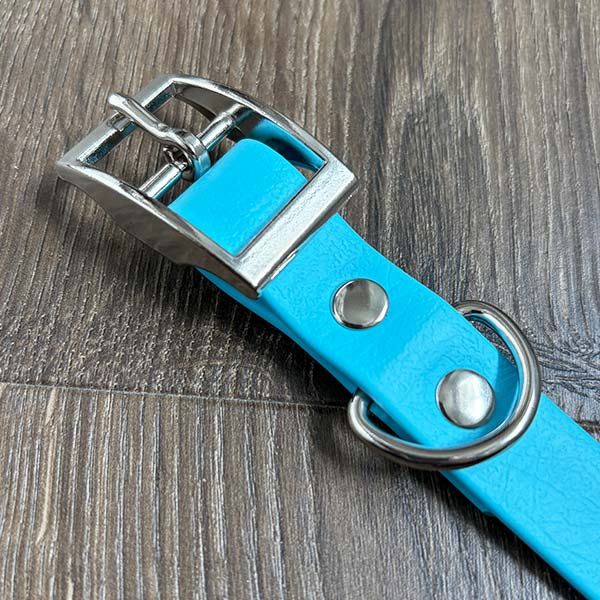 Sky Blue Waterproof Dog Collar