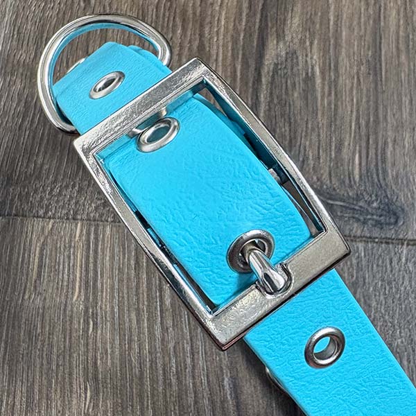 Sky Blue Waterproof Dog Collar