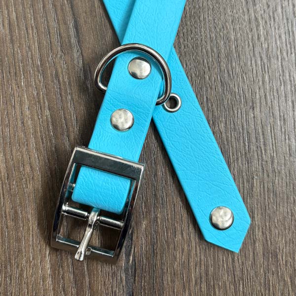 Sky Blue Waterproof Dog Collar
