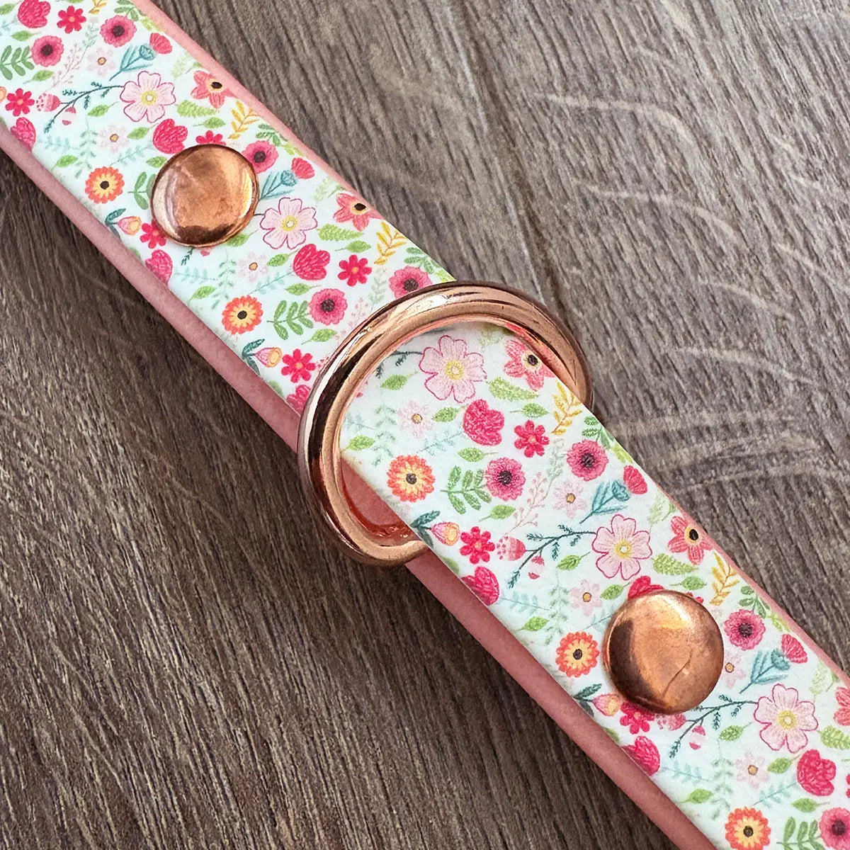 We'll Bring You Flowers Patterned Dog Collar