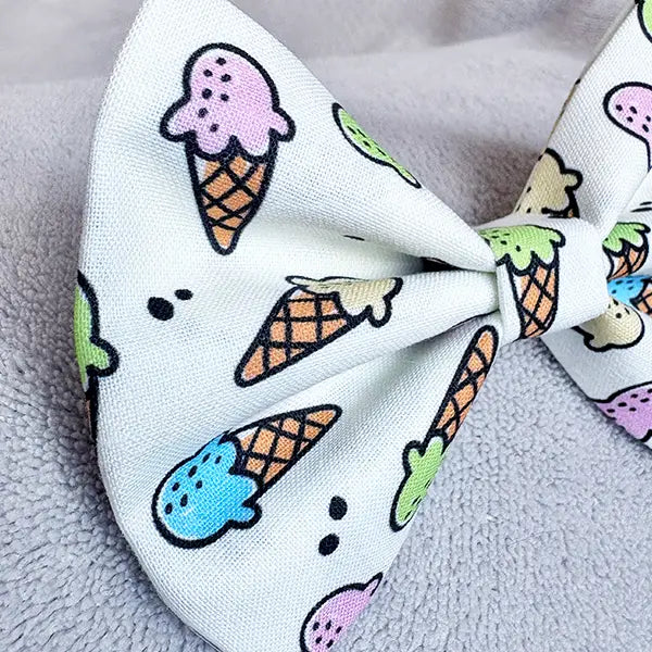 What's Your Flava? Ice Cream Dog Bow Tie
