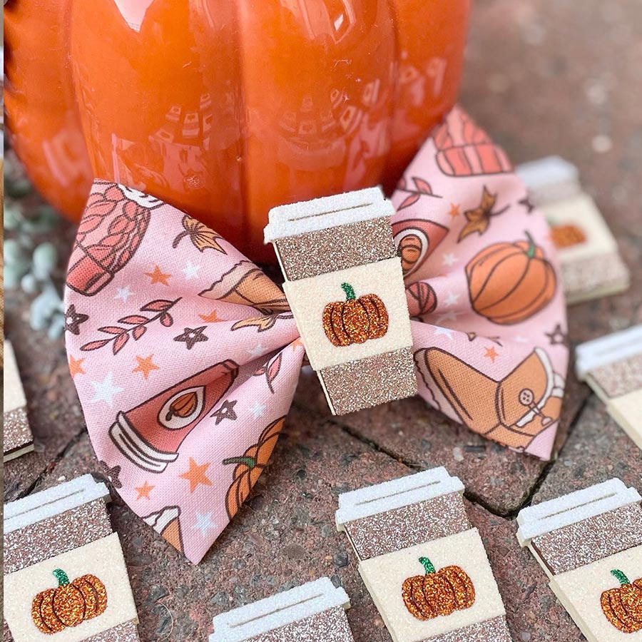 Pumpkin Spice latte bow tie