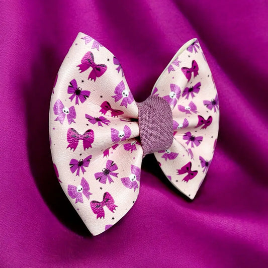 Boo-tiful Bows Leatherette Dog Bow Tie