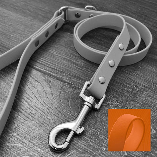 Burnt Orange Waterproof Dog Lead