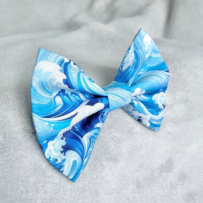 By the Ocean with Arthur Dog Bow Tie