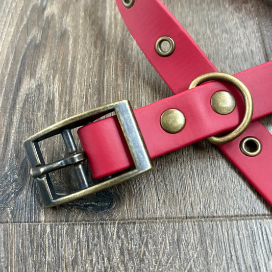 Crimson Red Waterproof Dog Collar