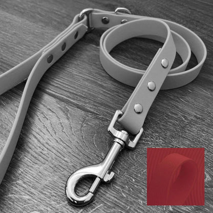 Crimson Red Waterproof Dog Lead