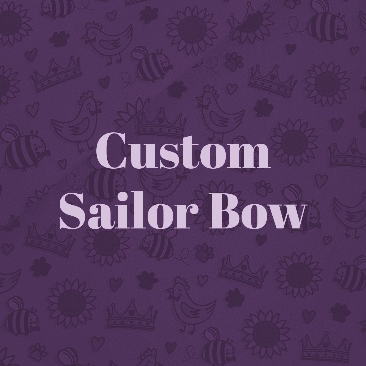 Once Upon an Autumn Sailor Bow for Violet (Custom)