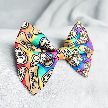 Dog Rave Rainbow Bow Tie