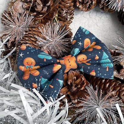 Gingerbread Treats Dog Bow Tie