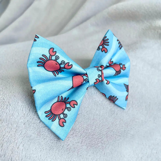 Gone Crabbing Dog Bow Tie and Sailor Bow
