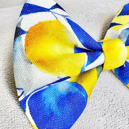 Lemons from Santorini Dog Bow Tie