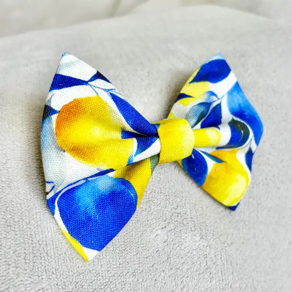 Lemons from Santorini Dog Bow Tie