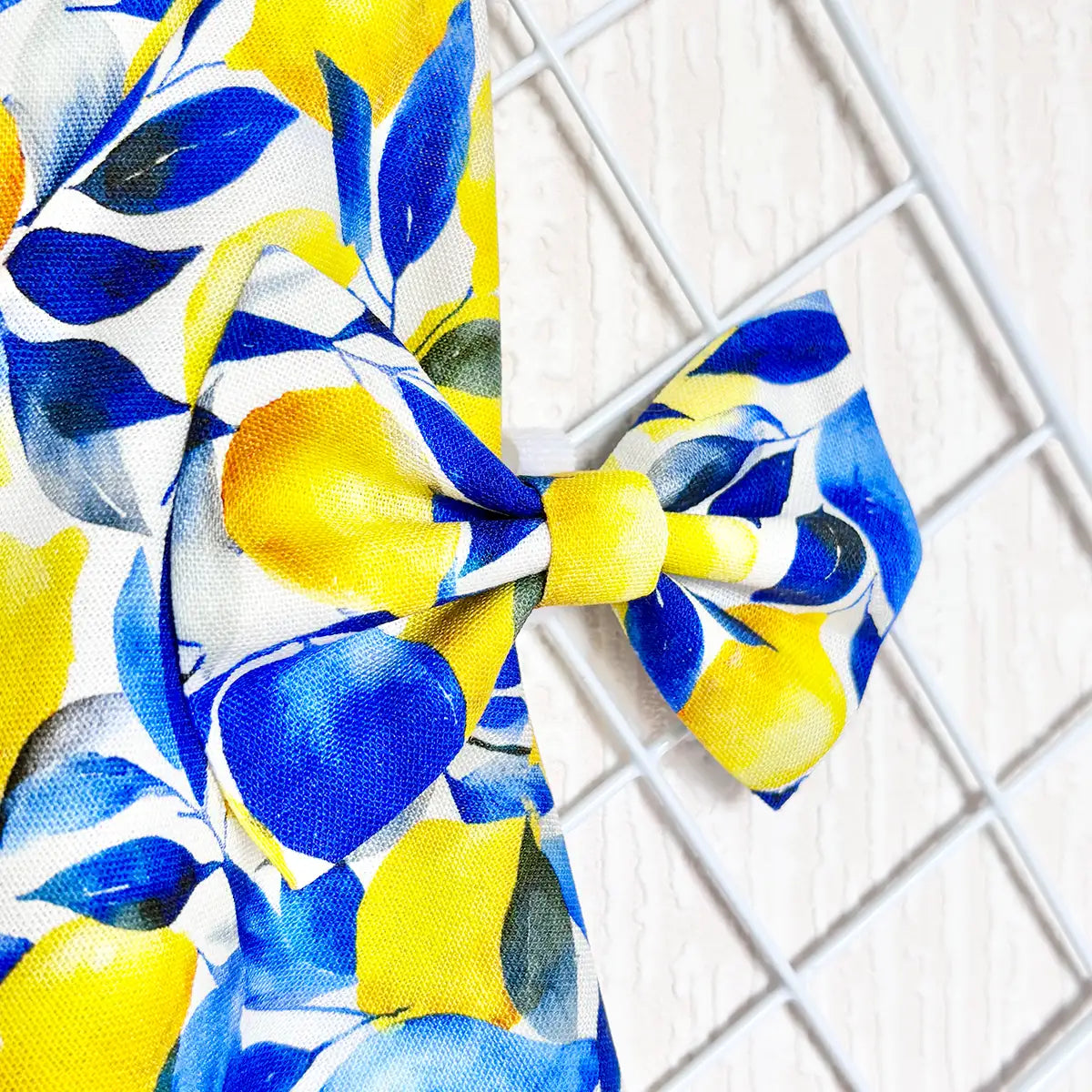 Lemons from Santorini Dog Bow Tie