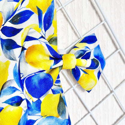 Lemons from Santorini Dog Bow Tie