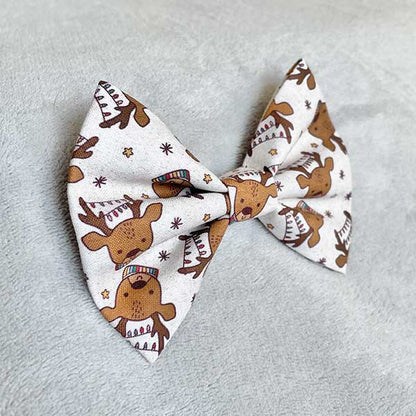 Lighten Up Deer Dog Bow Tie