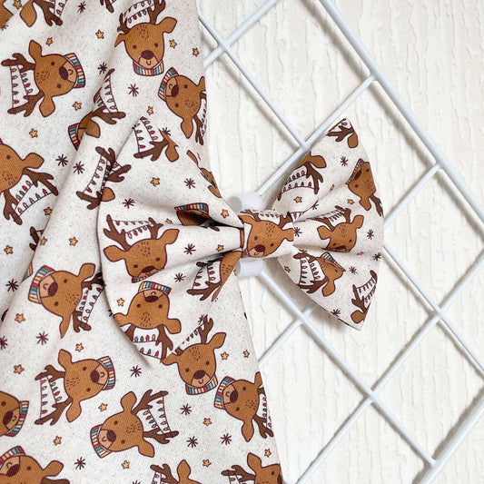 Lighten Up Deer Dog Bow Tie