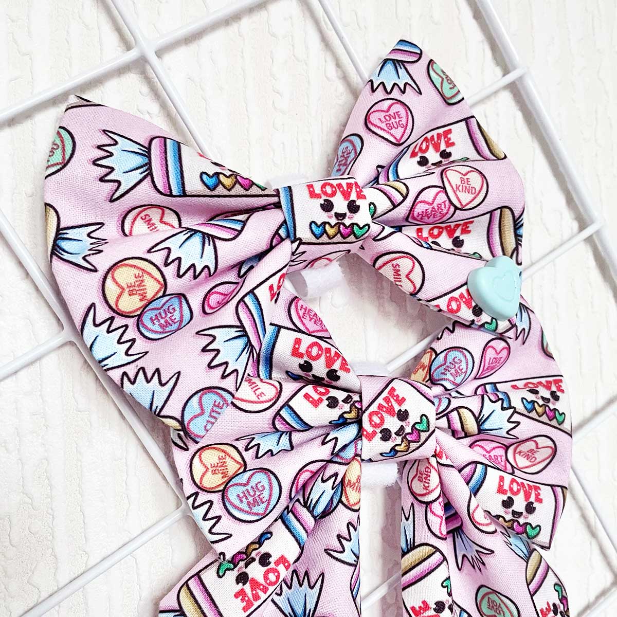 Love is Sweet Dog Bow Tie and Sailor Bow