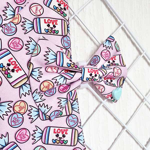 Love is Sweet Dog Bow Tie and Sailor Bow