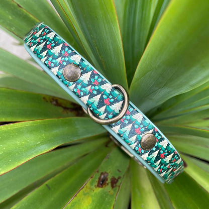 O Christmas Tree Patterned Dog Collar