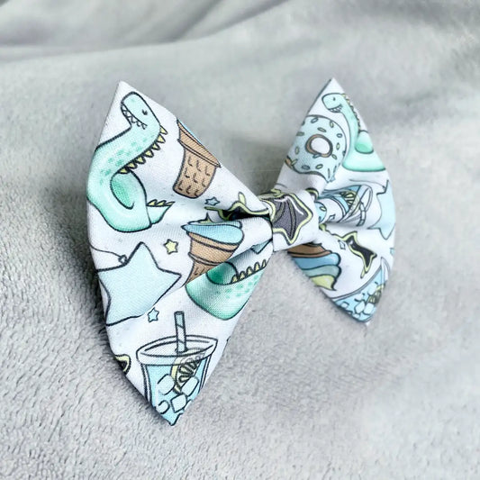 Pool Party Dog Bow Tie and Sailor Bow