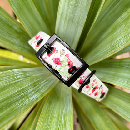 Poppy Perfect Patterned Dog Collar