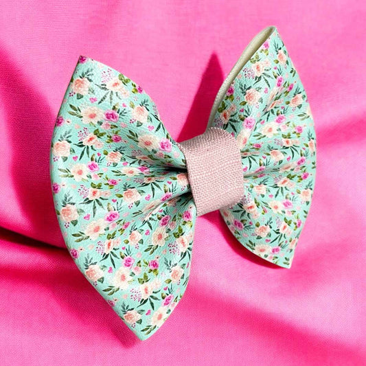 Pretty Little Valentine Leatherette Dog Bow Tie
