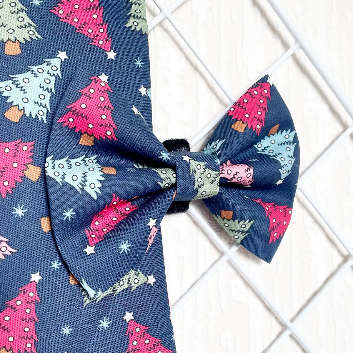Rocking the Christmas Tree Dog Bow Tie
