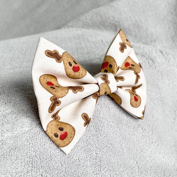 Rudolph Red Nose Dog Bow Tie