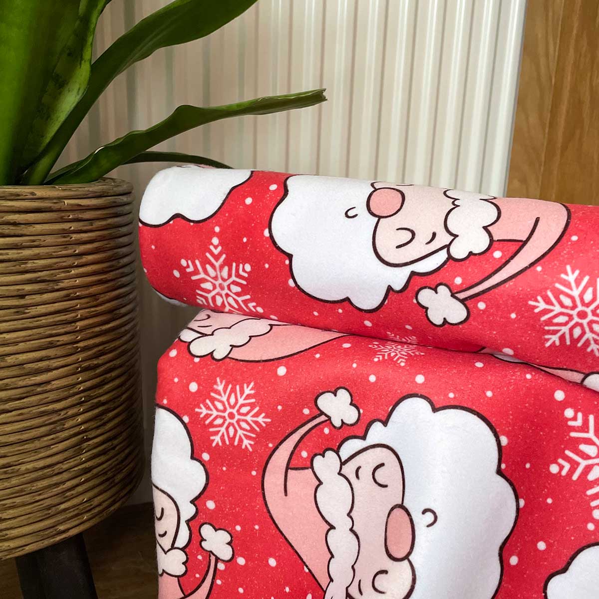 You & Pup Santa Stop Here Blanket