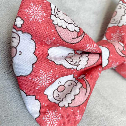 Santa Stop Here Dog Bow Tie
