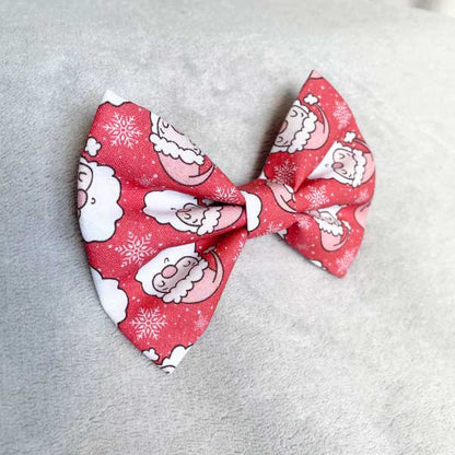 Santa Stop Here Dog Bow Tie