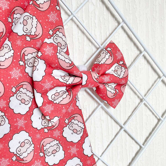 Santa Stop Here Dog Bow Tie