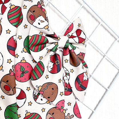 Shake your Baubles Dog Bow Tie and Sailor Bow