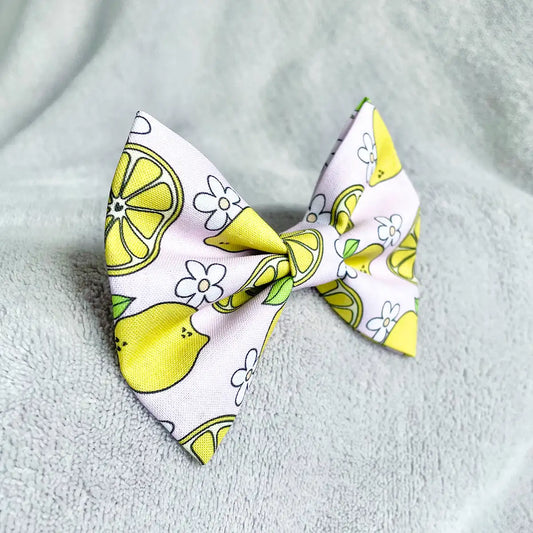 Simply the Zest Lemon Dog Bow Tie and Sailor Bow