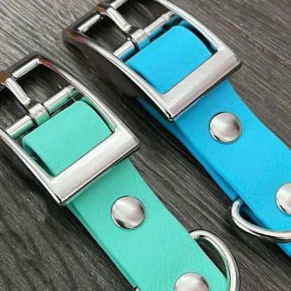 Sky Blue Waterproof Dog Collar