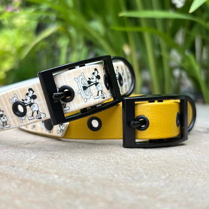 Steamboat Mickey Patterned Dog Collar